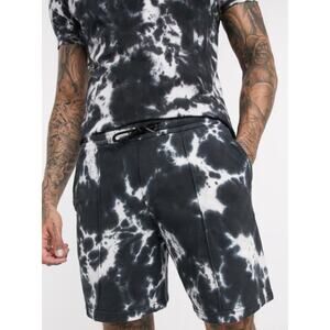 Armani Exchange Tie Dye Jersey Black 7" Shorts US Men's XS